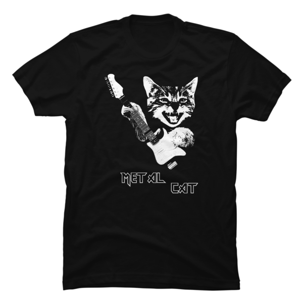 cat playing guitar shirt